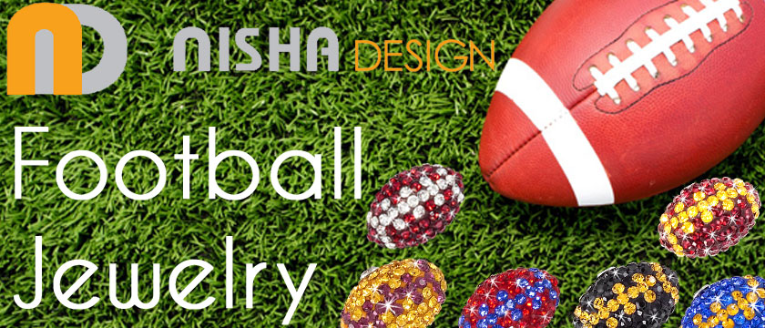 Nisha Design Football Jewelry