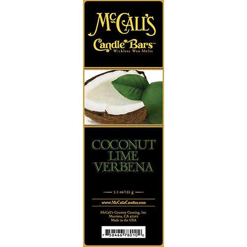 McCall's Candles Candle Bar 5.5 oz. Coconut Lime Verbena