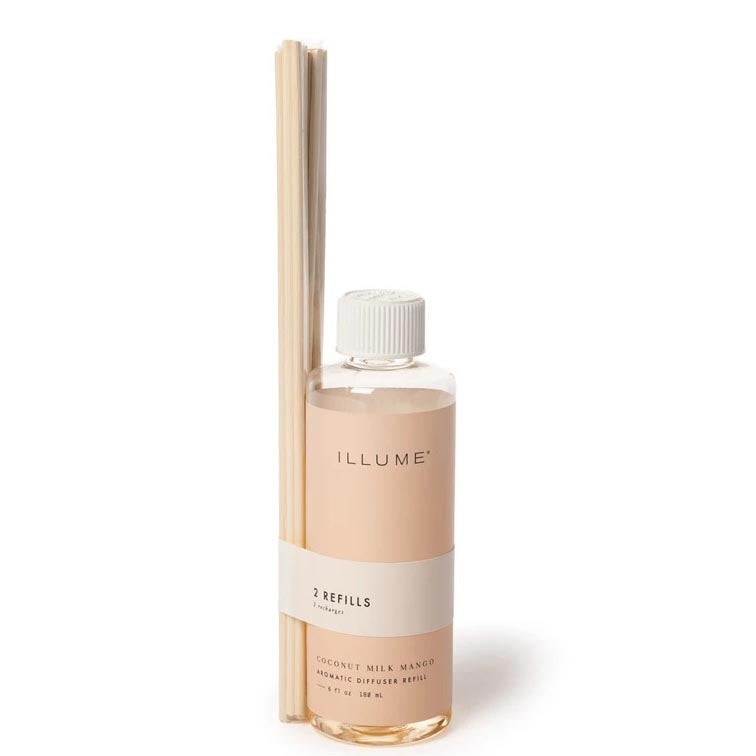 Illume Reed Diffuser Refill 6 Oz. (1 bottle) Coconut Milk Mango