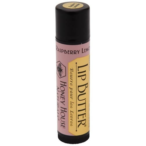 Honey House Naturals Lip Butter Tube 0.15 Oz. Raspberry Lemon