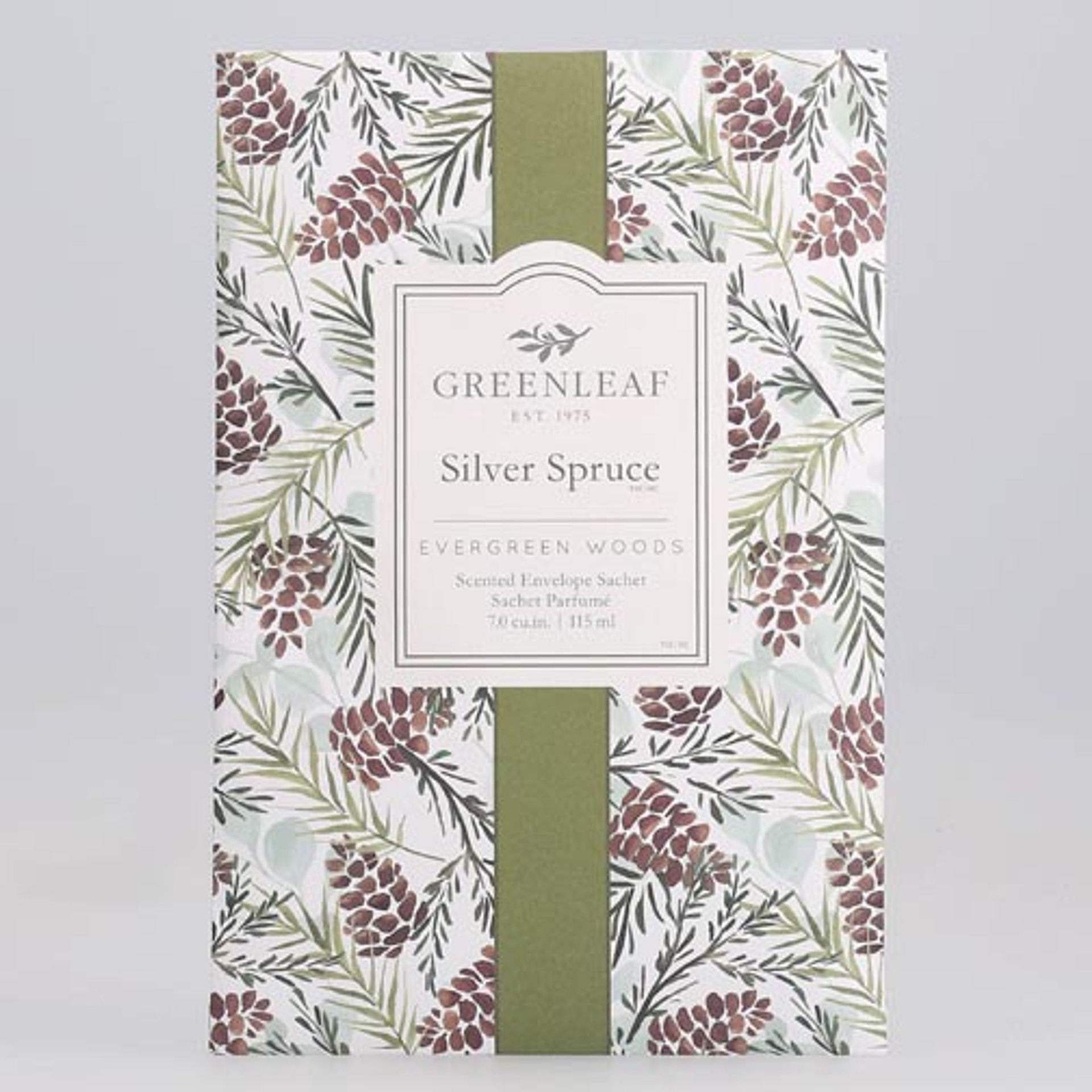 Greenleaf Large Scented Envelope Sachet Silver Spruce