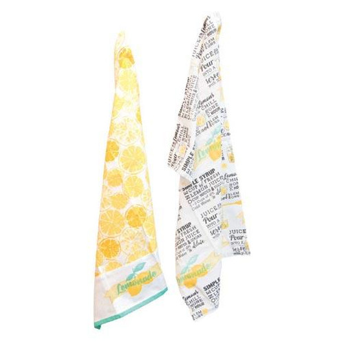 Boston International Tea Towel Set of 2 - Lemon Bar