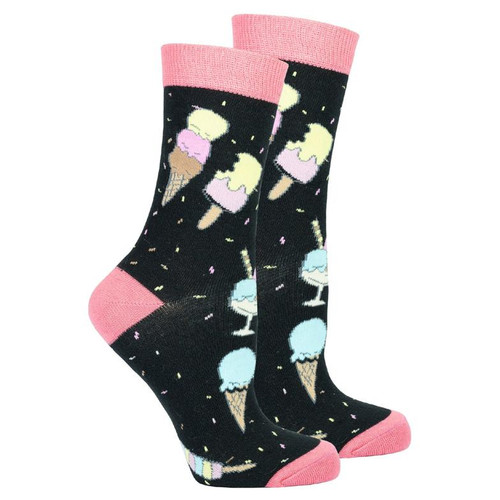 Socks n Socks Women's Crew Socks - Ice Cream Paradise