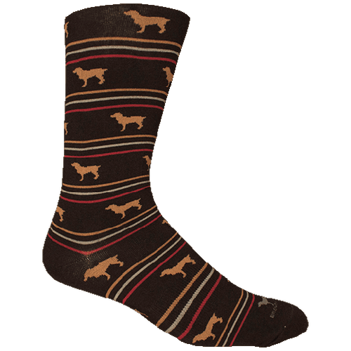 Brown Dog Hosiery Men's Socks - Boykin Stripe Black
