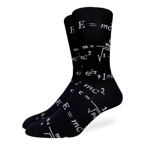 Good Luck Sock Men's Crew Socks - Math Equations
