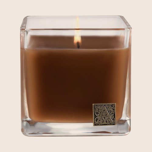 Aromatique Cube Glass Candle 12 Oz. - Cinnamon Cider