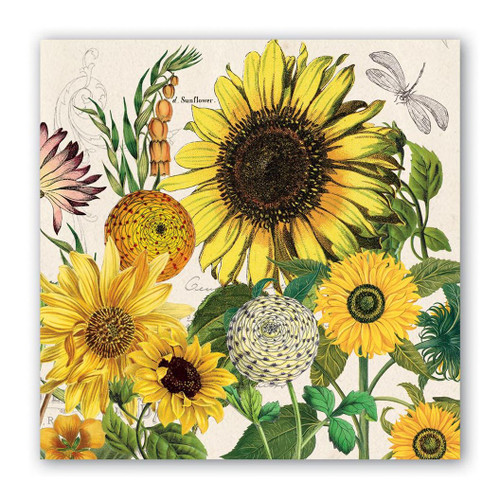 Michel Design Works Paper Cocktail Napkins - Sunflower