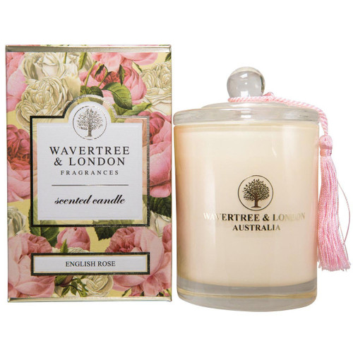 Australian Soapworks Wavertree & London Soy Candle 12 Oz. - English Rose