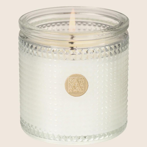 Aromatique Textured Glass Candle 6 Oz. - The Smell of Spring