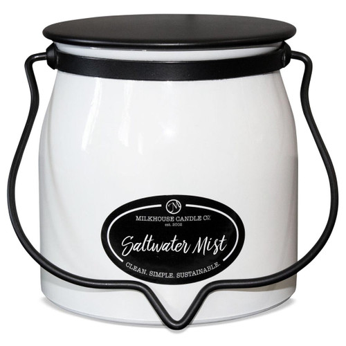 Milkhouse Candle 16 Oz. Butter Jar - Saltwater Mist