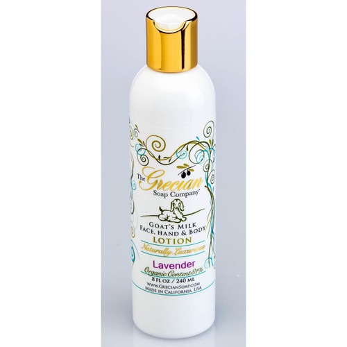 Grecian Soap Company Goats Milk Hand & Body Lotion 8 Oz. - Lavender