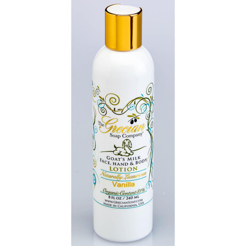Grecian Soap Company Goats Milk Hand & Body Lotion 8 Oz. - Vanilla