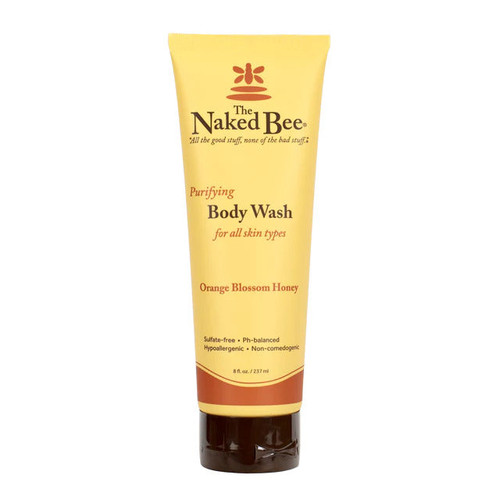 Naked Bee Purifying Body Wash 8 Oz. - Orange Blossom Honey