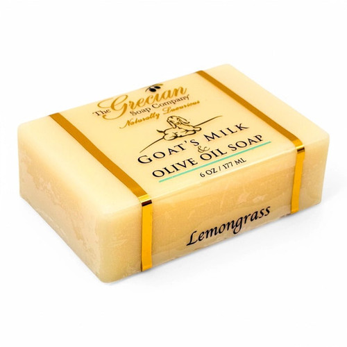 Grecian Soap Company Goats Milk & Olive Oil Soap 5 Oz. - Lemongrass