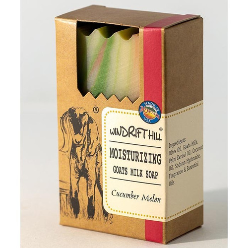 Windrift Hill Goat Milk Bar Soap 5 Oz. - Cucumber Melon