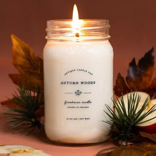 Antique Candle Co. Soy Candle 16 Oz. - Autumn Woods
