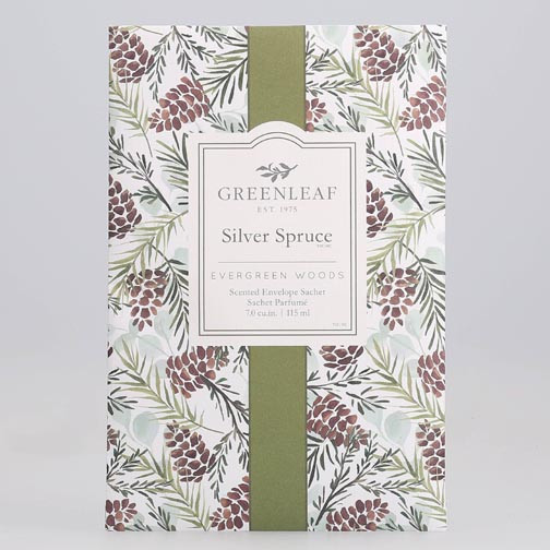 Greenleaf Large Scented Envelope Sachet Silver Spruce