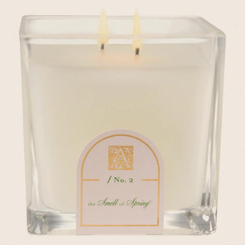 Aromatique Cube Glass Candle 12 Oz. The Smell of Spring