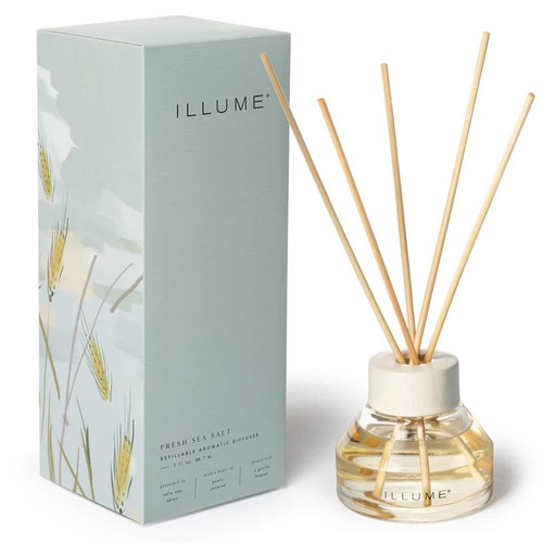 Illume Refillable Reed Diffuser 3 Oz. Fresh Sea Salt