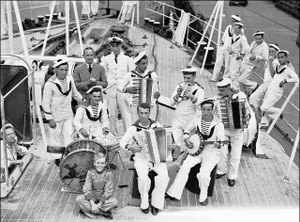 French Naval Band Print French Naval Band Print