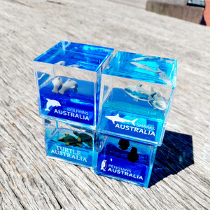Water Cube Paperweight - Sharks (1725)  Water Cube Paperweight - Sharks (1725)