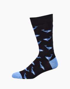  Whale Bamboo Sock (1267)