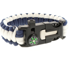 Paracord Bracelet Navy Blue and White (7210) Paracord Bracelet Navy Blue and White (7210)