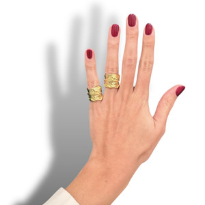 Open Fold Gold Ring Open Fold Gold Ring