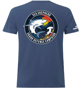 [BACK of shirt] Shark Defence T-shirt (Unisex) (015320-015324 (S-XXL))
