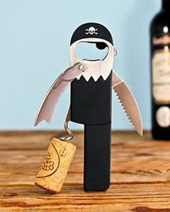 Pirate Corkscrew, Bottle Opener & Foil Cutter (015256) Pirate Corkscrew, Bottle Opener & Foil Cutter (015256)