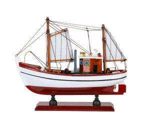 Fishing Boat - 24cm Wooden Model (015378)