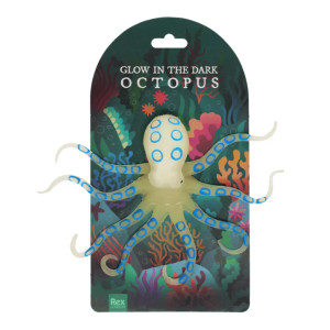 Glow in the Dark Squishy Toy - Octopus (015437) Glow in the Dark Squishy Toy - Octopus (015437)