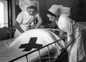 Vintage Nurses on Hospital Ship - Available in Multiple Sizes and Materials