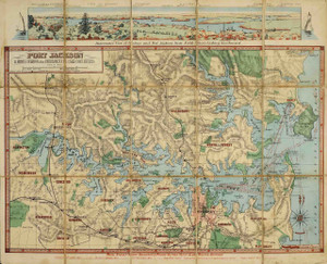 Print of Map of Port Jackson Print of Map of Port Jackson
