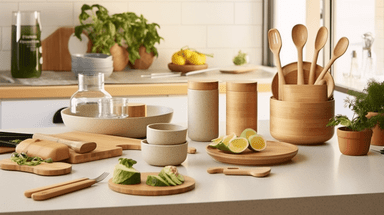 Set of Bamboo Kitchen Spoons | Free The Ocean