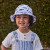 White/Blue Fish Levi Bucket Hat (Kids - 54cm) (1032) White/Blue Fish Levi Bucket Hat (Kids - 54cm) (1032)