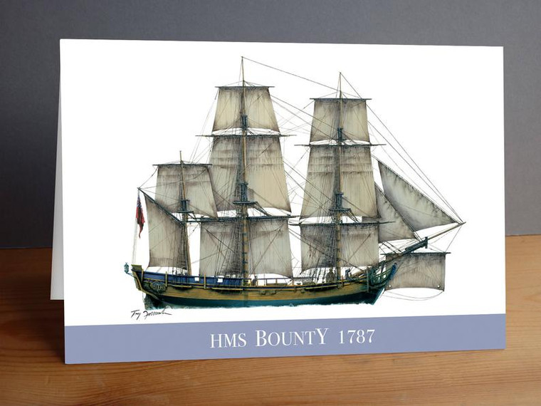 HMS Bounty 1787 - Greeting Card (2809)