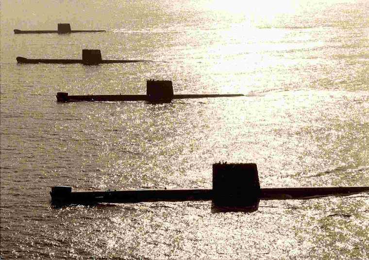 HMAS Onslow Subs Formation Postcard