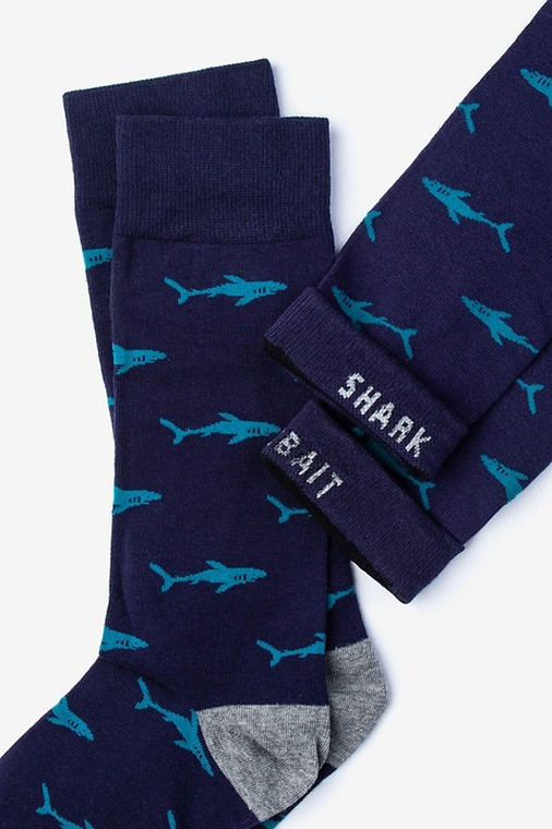 Socks - Shark Bait (Navy) (8213)