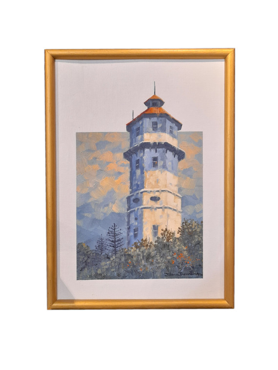 Oil on Canvas Framed Painting - The Old Coastguard Station (1924)