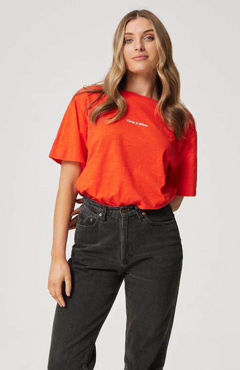 Marlie T-shirt - Campari Orange (10208-10212)