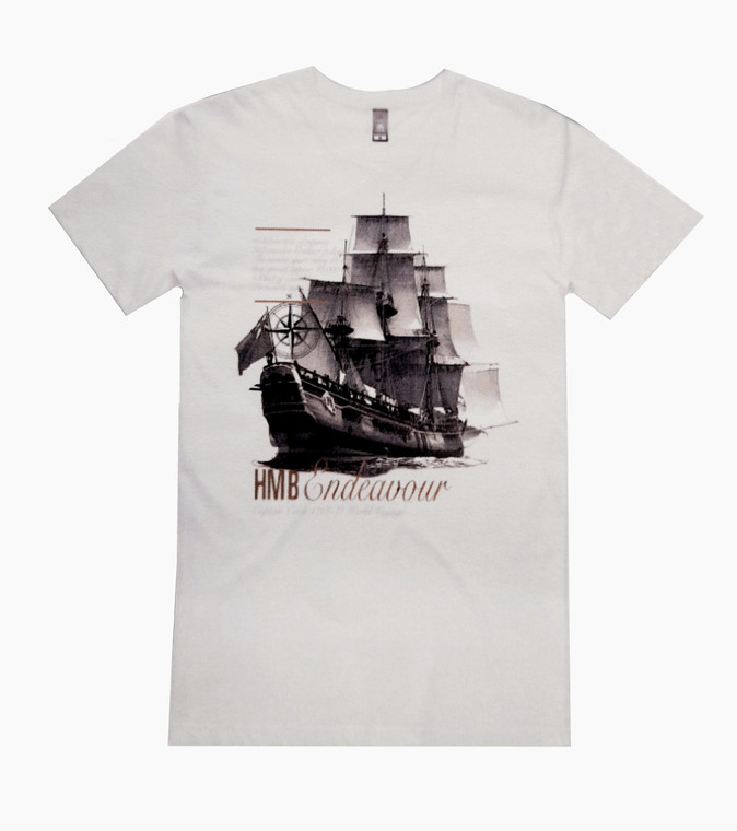 HMB Endeavour Facts T-Shirt (White) (10238-10241)