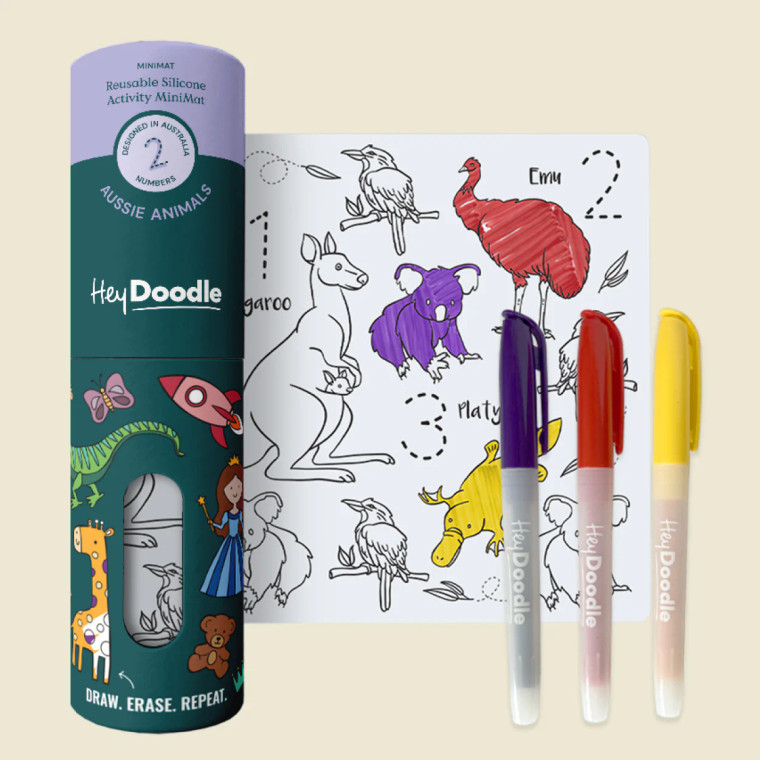 Aussie Animals Mini Colouring & Doodle Mat (015199)