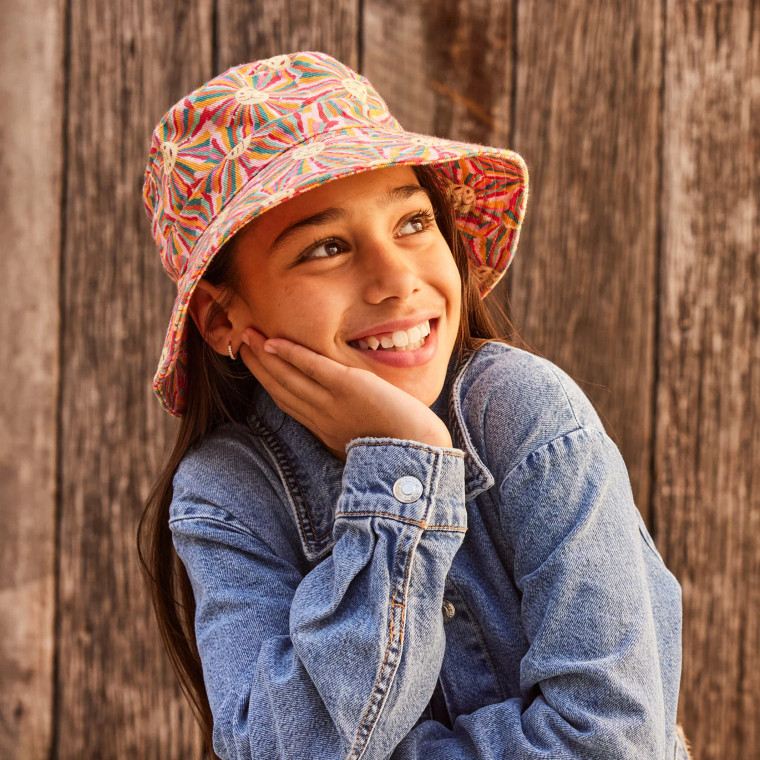 Multicolour Reggie Sun Bucket Hat (Kids - 55cm) (015449) Multicolour Reggie Sun Bucket Hat (Kids - 55cm) (015449)