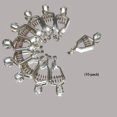 Package of 10-alligator clips, requires insulators