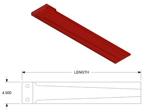 Durable Blast Parts,DBP-38013 | 40" Urethane Finger Seal w/ Spring Steel Insert
