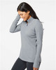 Adidas Women's Lightweight Mélange Quarter-Zip Pullover