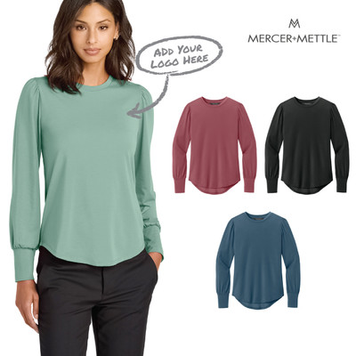 Women’s Stretch Jersey Long Sleeve Blouson Top