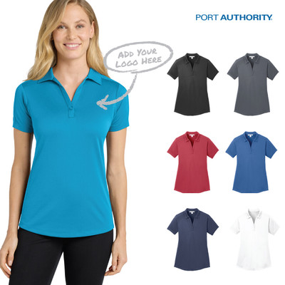 Port Authority® Women's Diamond Jacquard Polo