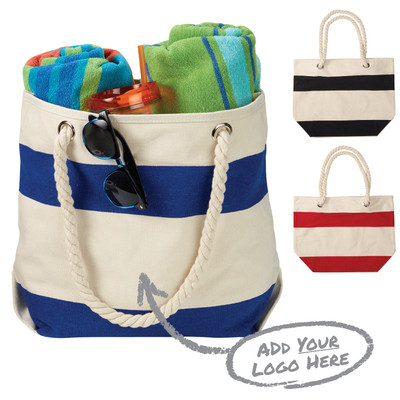 16 oz. Portsmouth Cotton Canvas Nautical Tote